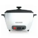 Black + Decker olla arrocera 14 tz cocidas blanca RC514